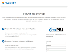 Tablet Screenshot of fillshift.com